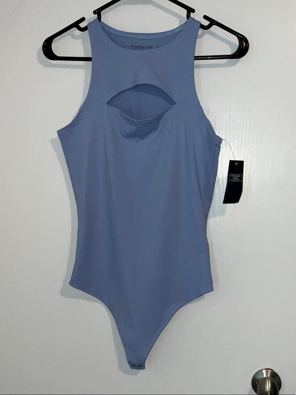 Abercrombie & Fitch Light Blue Cutout Bodysuit